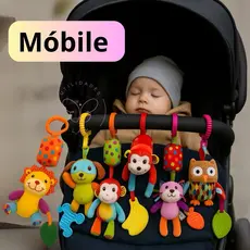 Mobile Anel Para Carrinho Bebe Conforto Animais Pendurar Berço Pelucia Anti Alergico