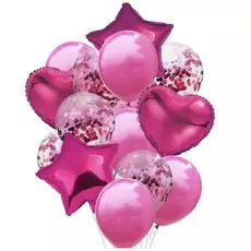 Buquê de balão Metalizado Coaracão Pink