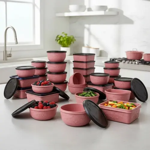 KIT Potes Herméticos 21 Peças com Tampas Vedadas Ideal para Cozinha Organização Mantimentos BPA Free Alta Durabilidade
