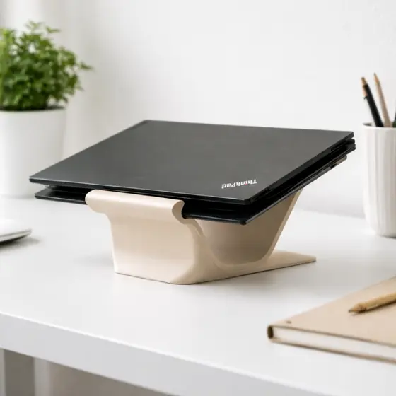 Suporte Ergonômico para Notebook com Base Elevada | Ajuste de Altura, Ventilação e Mais Conforto