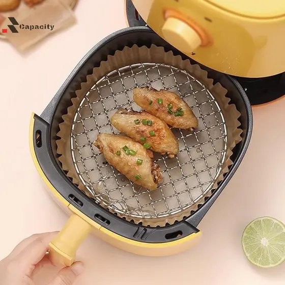 Suporte Redondo para Fritadeira a Ar com Pés, Grelha Empilhável em Aço Inoxidável Anticorrosão para Uso Doméstico Co KBS