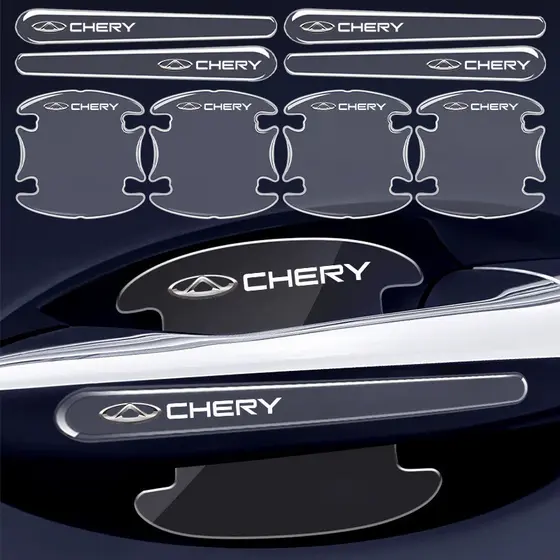 4/8 Peças de Proteção para Porta de Carro Chery Tiggo 5x 8 7 Pro 4 Omoda 5 E5 TJ-1 Face QQ EQ1 EV 2024 GNGC