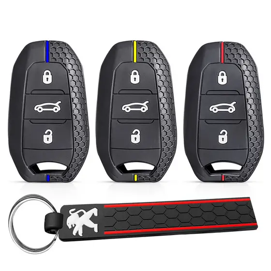 Para Peugeot 308 5008 407 408 207 307 2008 208 508 301 206 3008 Citroen C2 C3 C4 C5 X7 Xsara Picasso Capa de Silicone pa