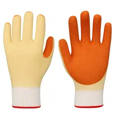 10 Pares Luva Emborrachada EPI Rubber Resistente Vulcanizado Proteção Segurança Antiderrapante