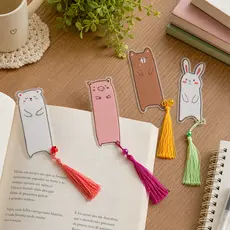 Marcador De Página Animal Uniso Cute Fofo Para Livro Planner Escolar