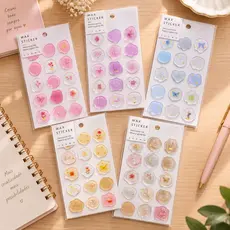 Adesivos Lacre Wax Sticker Estético Stickers Decorativos Kawaii Scrapbook