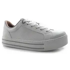 Tênis Branco Casual Feminino Via Marte 010-013-01