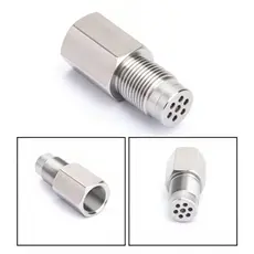 Espacador Extensor Sonda Lambda Com Mini Catalisador Aco Inox M18 Luz Injecao