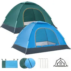 Barraca Camping Automático 2-4 Pessoas - Barraca De Acampamento A Prova D'Água - Barraca Camping Praia
