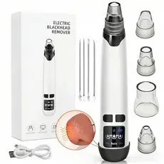 Removedor Cravos e Espinhas Extrator de Cravos Sucção a Vácuo Aparelho Recarregável Sugador Remove Acne