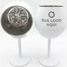 TAÇA TÉRMICA 2 EM 1, COPO E TAÇA 420 ML COM 1  OU 2 PERSONALIZAÇÃO, TAÇAS PERSONALIZADA PARA SUA FESTA OU EVENTO