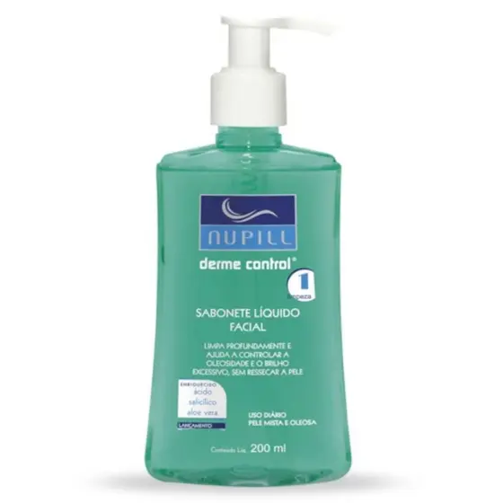 NUPILL SABONETE LIQUIDO DERME CONTROL ANTI-ACNE 200ML
