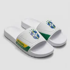 Chinelo Slide Masculino Brasil Casual Leve Confortável Macio