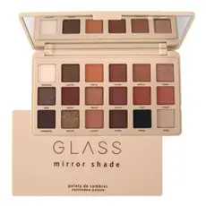 Paleta de Sombras Ruby Rose Glass Mirror Shade 18 Cores - Paleta de Sobrancelha Melu Make Profissional