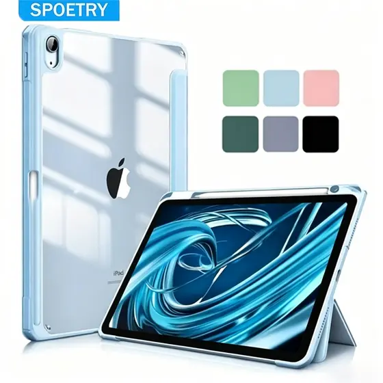 Capa Para IPad Pro 11 12.9 2022 Air 4 Air 5 Gen 10 10.9 Gen 9 8 7 10.2 Capa De Acrílico Para Tablet Com Suporte