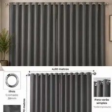 Cortina Blecaute Sala 3,00m X 2,70m Cortina Persiana Blackout em Tecido Premium Cortina Janela 2,80m X 1,70m