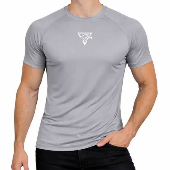 Camiseta Logo Gavião Masculino Dry Fit Academia Fitness Treino