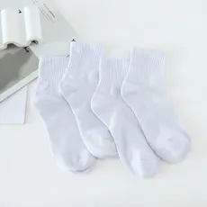 Kit 3/6/12 Pares Meias Masculinas Cano Médio Algodão Respirável Tamanho 37-43