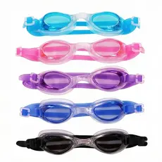 Óculos de Natação Silicone com Caixa e Tampões de Ouvido Unissex Lente Clara