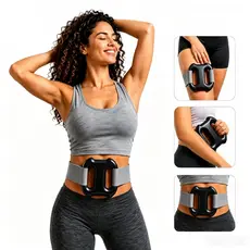 Drenagem Linfática Massageador Vibratório Portátil Recarregável | Cinta para Cintura/Perna/Glúteo