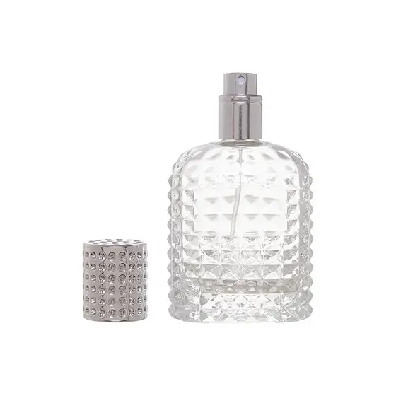 Frasco Vidro com Spray Luxo Elegante Perfume 30ml Valentin Essências