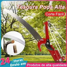 Serrote Podador Profissional De Galho Alto 2 Em 1 Poda Com Serrote Podador de Galhos