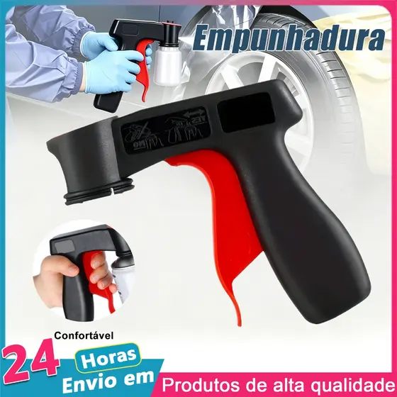 Pistola Aplicador Com Adaptador E Gatilho Para Lata De Tinta Spray Uso Geral