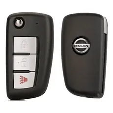Chave Canivete Nissan Kicks Sentra Frontier 2 Botões Pânico