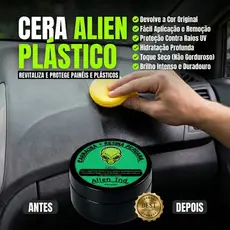 Cera Automotiva Alien Revitalizadora de Painel e Plasticos Carnaúba - Uso Interno/Externo