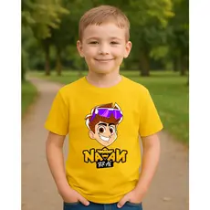 Camiseta Infantil Natan Por Ai Skate Unissex YouTuber Manga Curta Algodão Premium