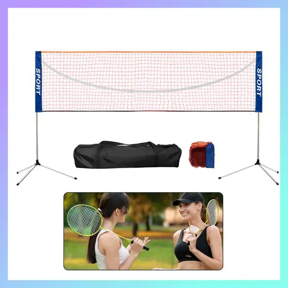 75/118/160cm Suporte multifuncional portátil Rede de Badminton Praia Esportes Altura ajustável