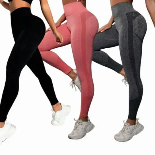 Calça Legging Levanta Bumbum Sem Costura Academia Yoga