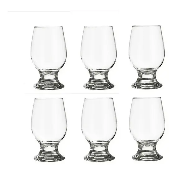 Taça Paulista 250 ml Transparente Nadir - Kit com 6 Unidades