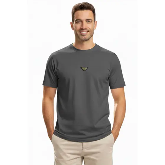 Camiseta Masculina Olímpica Polo Wear Cinza Escuro