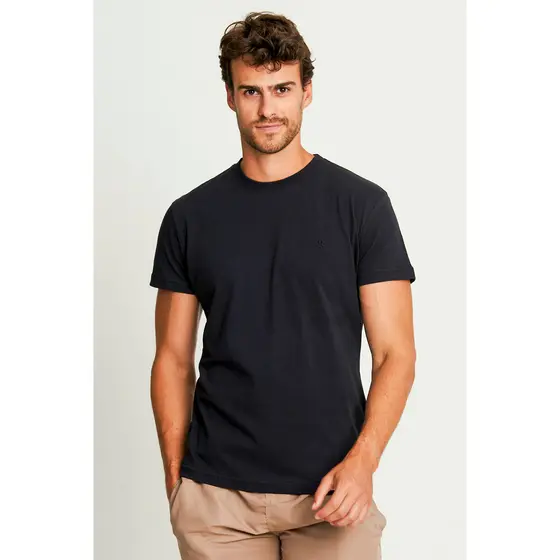 Camiseta Masculina Básica Polo Wear Preto