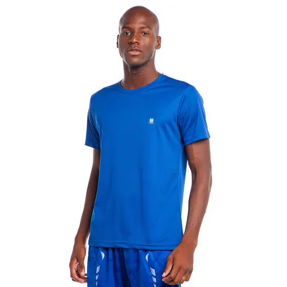 Camiseta Masculina Pw Sports Lisa Polo Wear Azul Médio