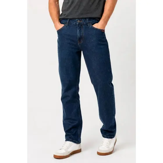 Calça Jeans Regular Básica Polo Wear Jeans Escuro