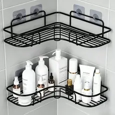 Suportes Organizadores De Metal Para Parede Banheiro Cozinha Porta Shampoo Prateleira Multifuncional