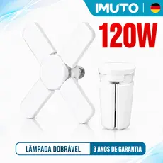 Ventilador Luminária Led 4 Pás Fan Bulb Light Ceiling Light Indoor 120W Folding Lamp