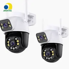 Kit 2 Camera Externa Ip Wifi Icsee 8MP Dupla 4K Rotação 360 Visão Noturna Segurança Pv Dágua Interna
