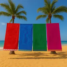 Toalha Banhão Praia Gigante 80 X 150cm， Atlantica Praia Mares