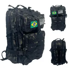 Mochila Tática Militar Impermeável Super Reforçada 30 50 75 90 litros trip camping viagem