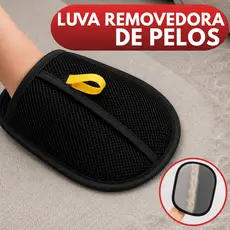 Luva Removedor de Pelos Pet Escova Dupla Face Para Cães e Gatos