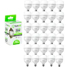 Kit Lâmpada Led Bulbo 20W 6500K Pack 30 Unidades Techluz