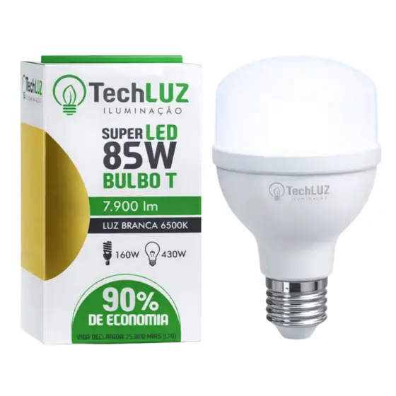 Lâmpada Led Bulbo 85W 6500K Unitário Techluz