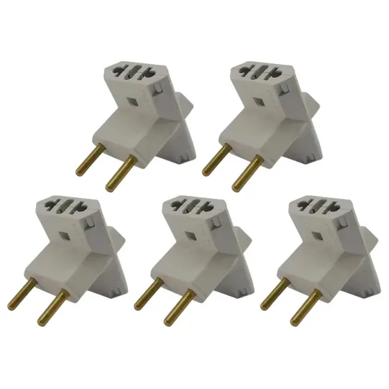 Kit Pino Adaptador Tomada T Alta Durabilidade Pack 5
