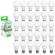 Kit Lâmpada Led Bulbo 9W 6500K Pack 30 Unidades Techluz