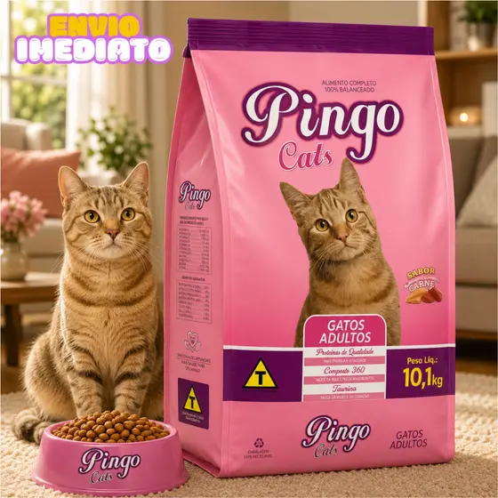 Ração para Gatos Adultos 10KG/20KG Alta Digestibilidade e Saúde do Trato Urinário - Envio Imediato