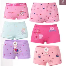 KIT Calcinha Infantil Menina Shortinho Algodão Macia Respirável Poliéster Importada Box 2 até 10 Ano