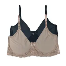 KIT COM 2 SUTIA SEM BOJO COM ARO POLIAMIDA E RENDA 0213